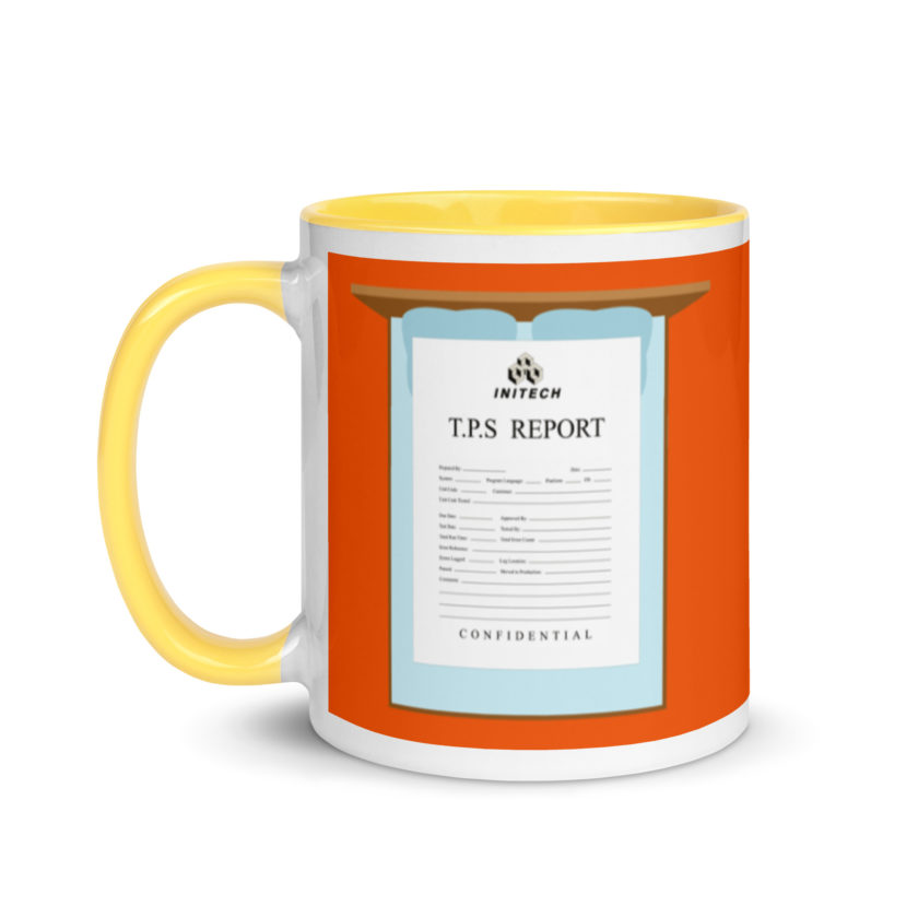 TPS reports with a cover sheet, Office Space Mug with Color Inside - Image 18