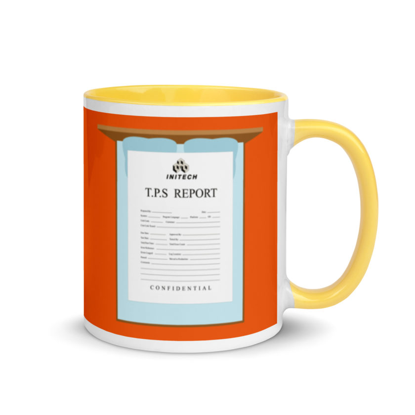 TPS reports with a cover sheet, Office Space Mug with Color Inside - Image 16