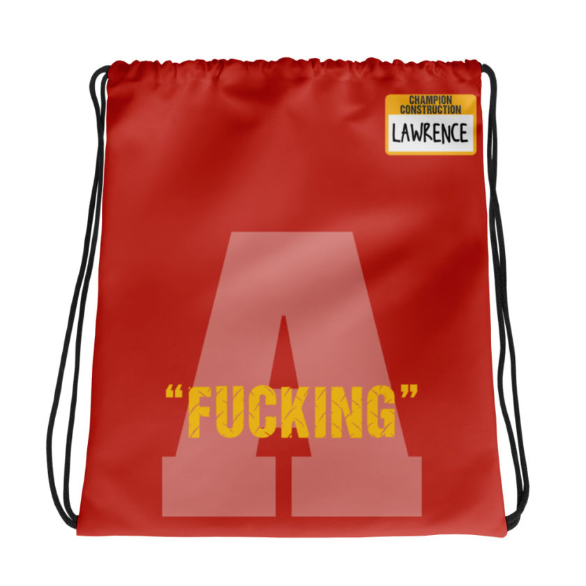 Fucking A -Lawrence, Office Space Drawstring bag