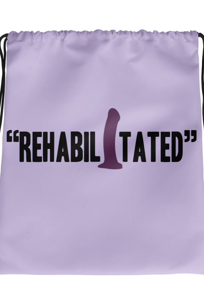 Rehabilitated -Idiocracy Drawstring bag