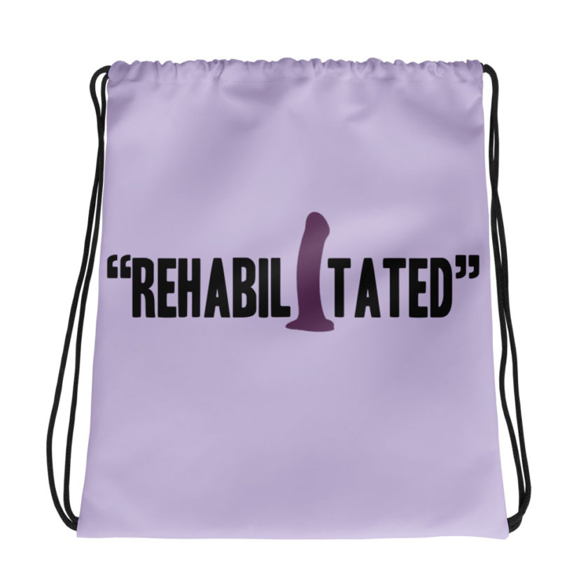 Rehabilitated -Idiocracy Drawstring bag