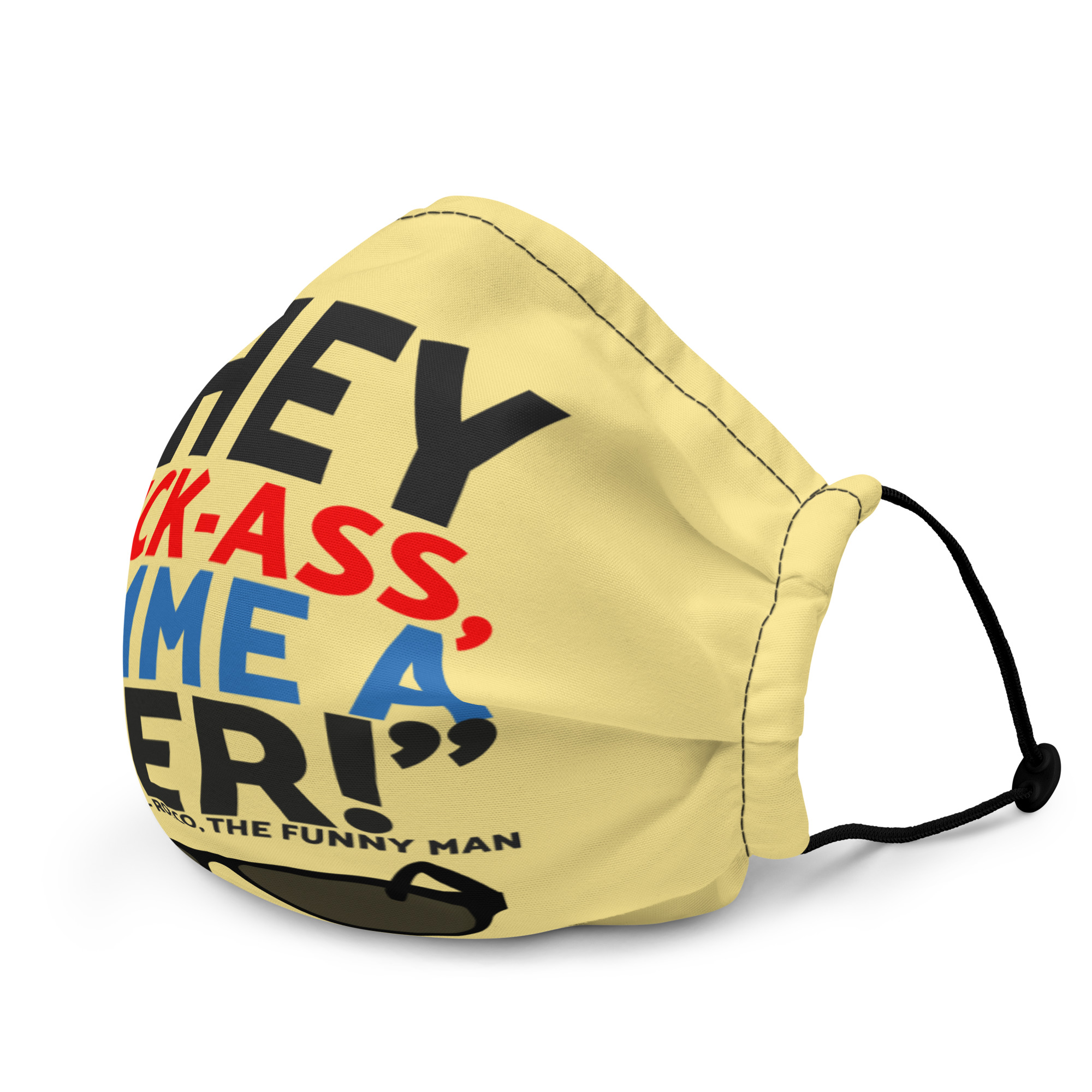 Hey Fuck-Ass, gimmie a beer! - Rocco, The Funny Man, The Boondock Saints Premium face mask - Image 3