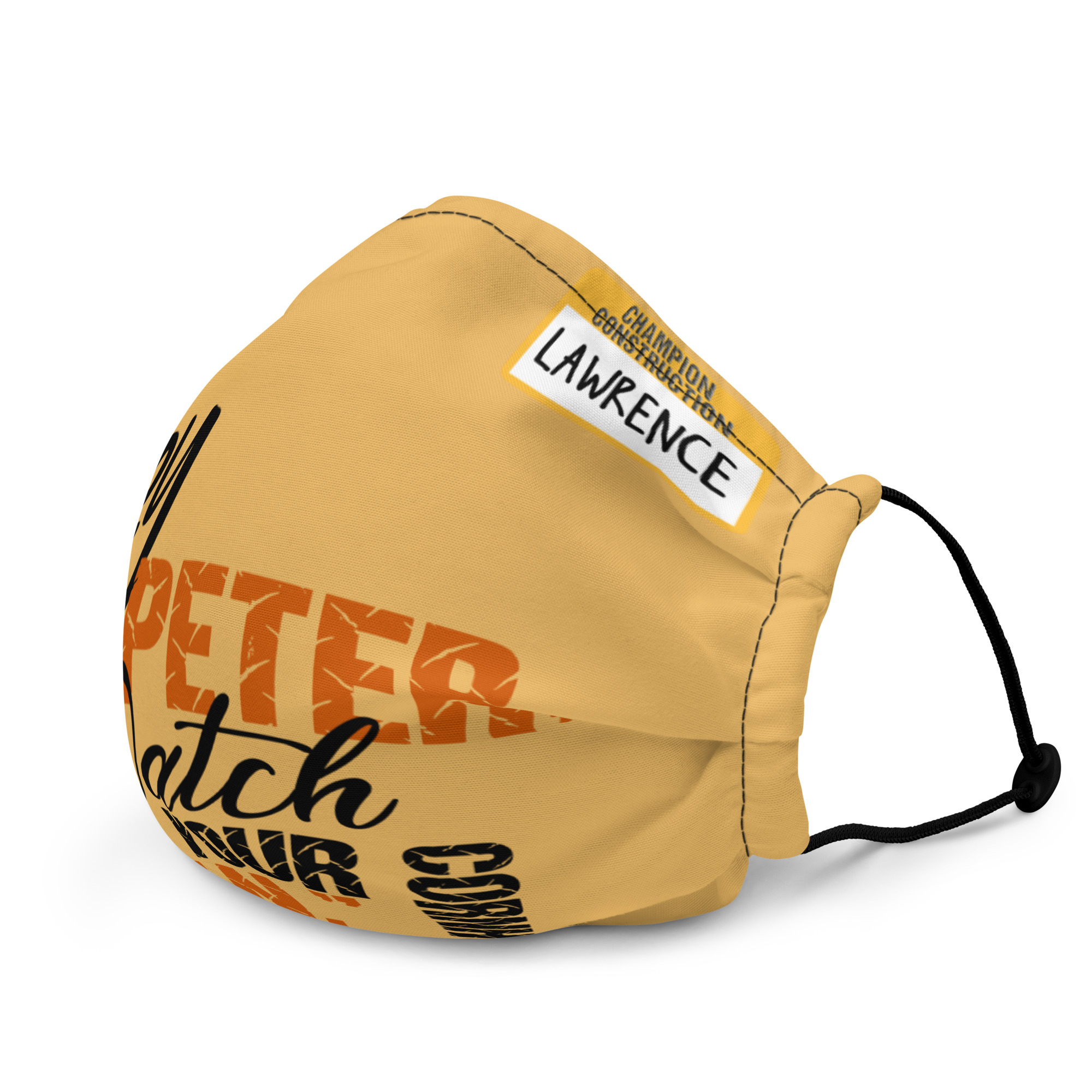 Hey Peter, watch your cornhole man. -Lawrence, Office Space Premium face mask - Image 3