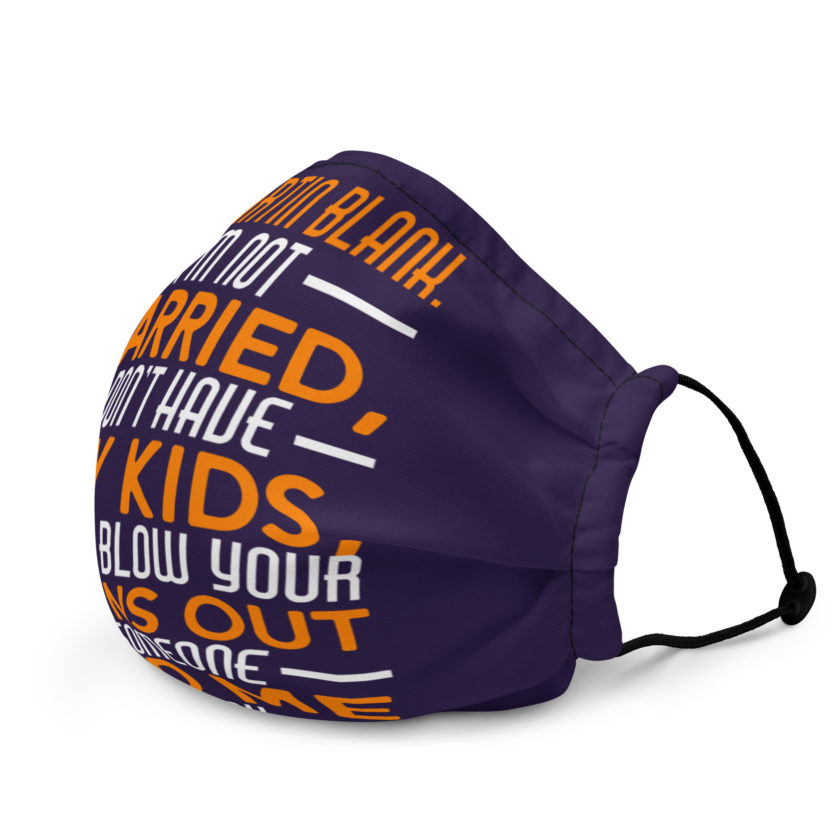 I'm Martin Blank, I'm not married, I don't have any kids and I'd blow your brains out if someone paid me enough. - Grosse Point Blank Premium face mask - Image 3