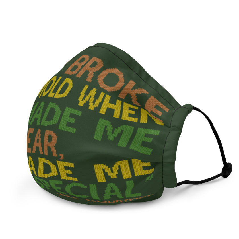 God broke the mold when he made me dear, he made me very special. -Mrs. Doubtfire Premium face mask - Image 3