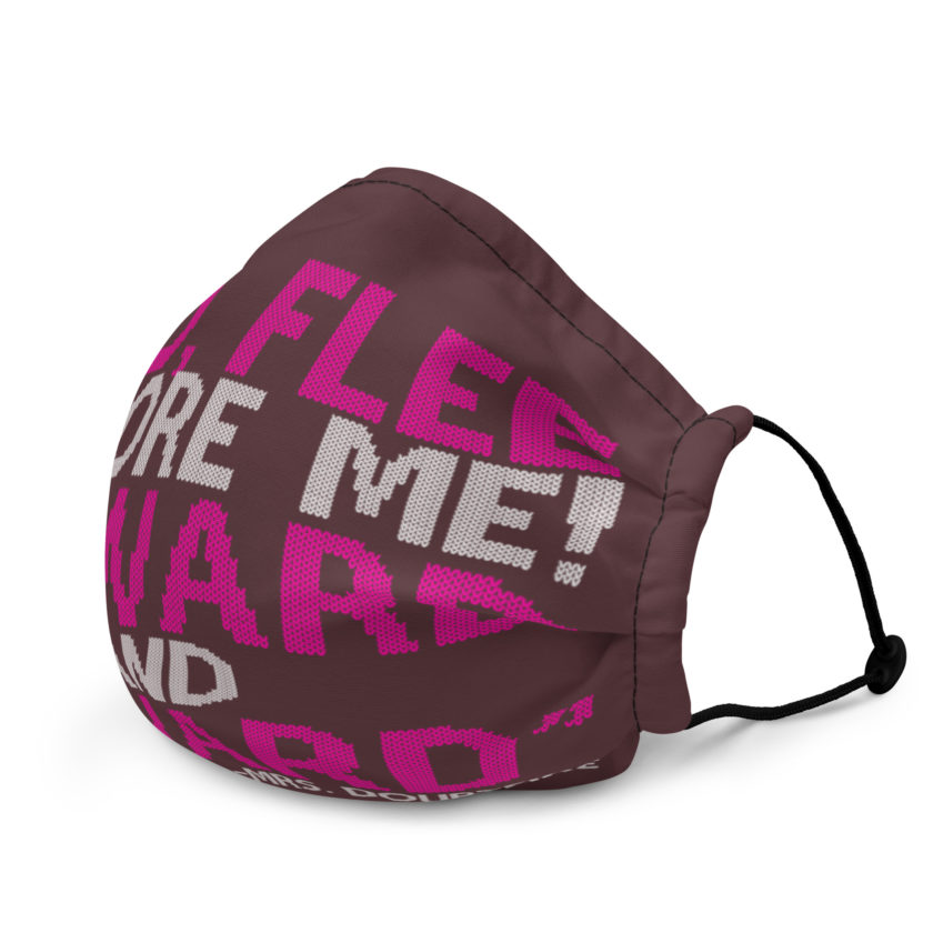 Go, flee before me! Onward and Upward! -Mrs. Doubtfire Premium face mask - Image 3