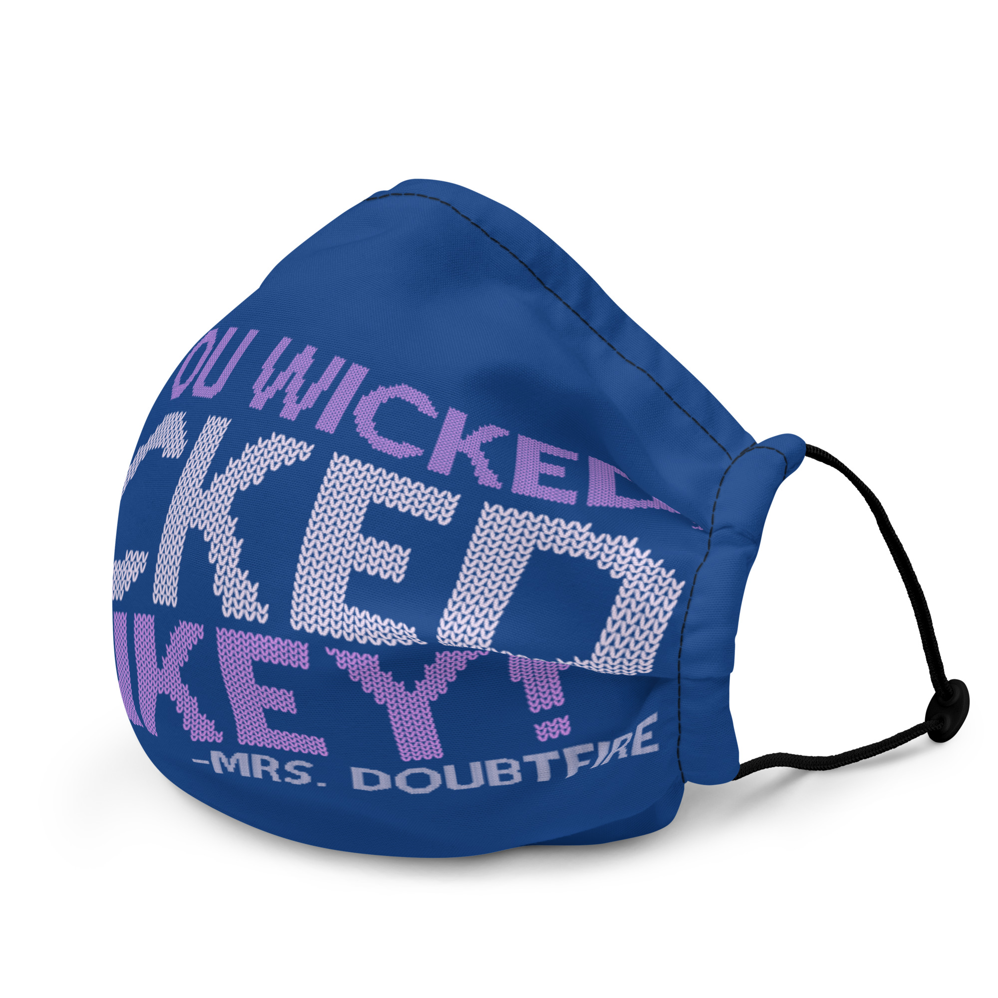 Oh you wicked wicked monkey! -Mrs. Doubtfire Premium face mask - Image 3