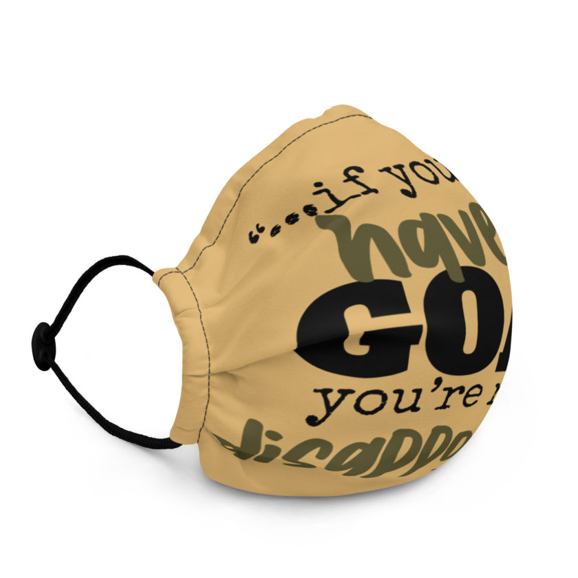 If you never have a goal you're never disappointed -Peter LaFleur, Dodgeball Premium face mask - Image 2