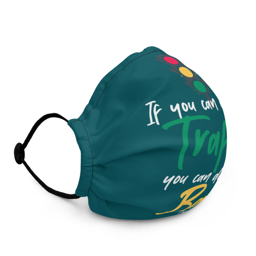 If you can dodge traffic you can dodge a ball. -Patches O'houlihan, Dodgeball Premium face mask - Image 2