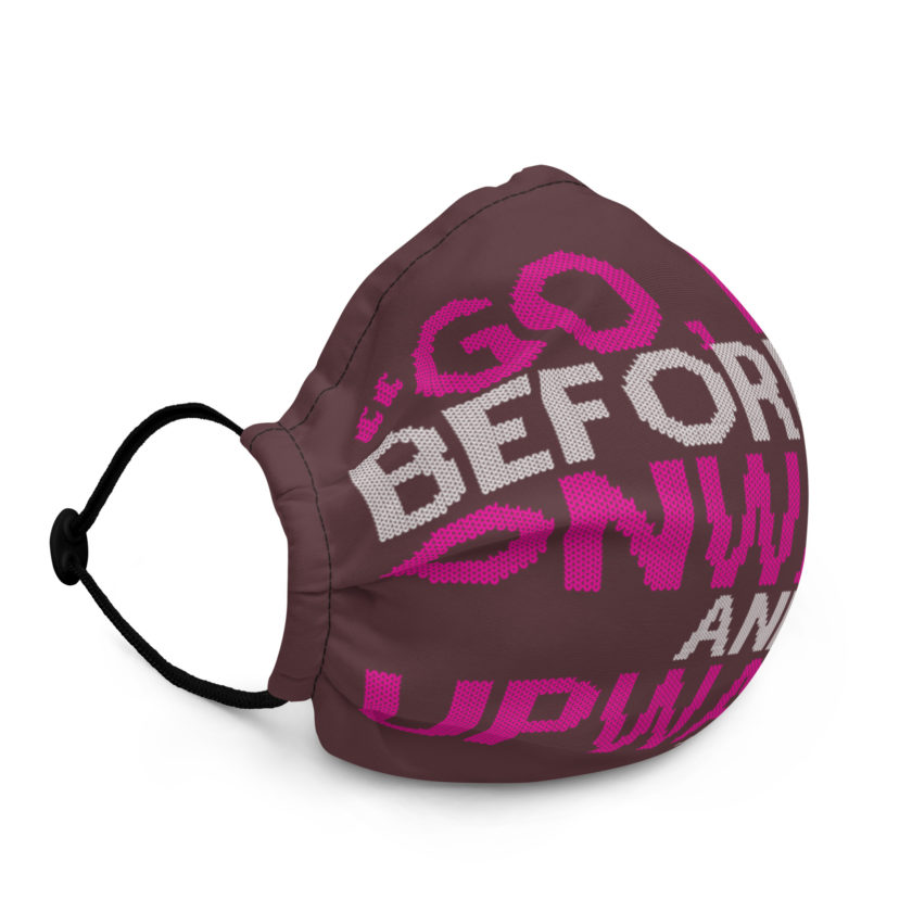 Go, flee before me! Onward and Upward! -Mrs. Doubtfire Premium face mask - Image 2