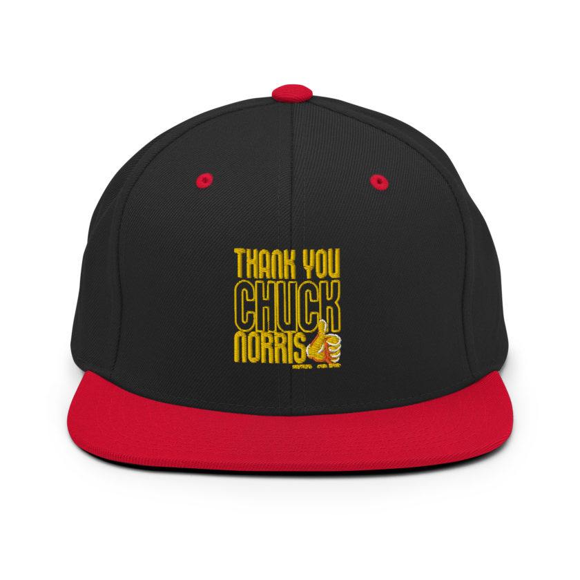 Thank you Chuck Norris. -Peter LaFleur, Dodgeball Snapback Hat - Image 4
