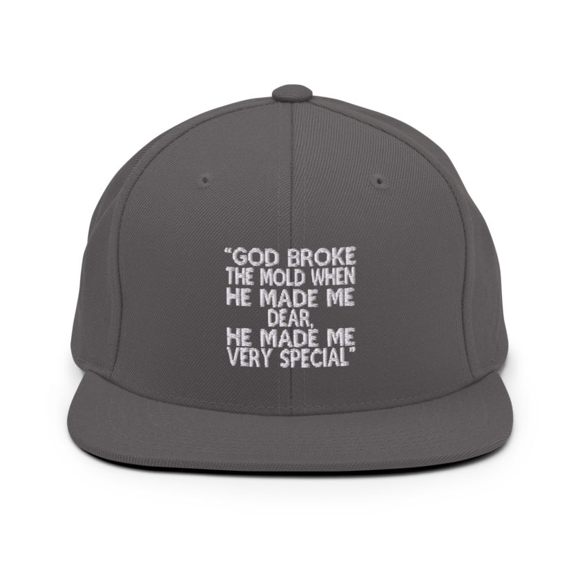 God broke the mold when he made me dear, he made me very special. -Mrs. Doubtfire Snapback Hat - Image 13