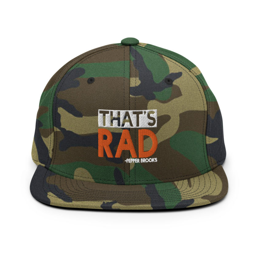 That's Rad -Pepper Brooks, Dodgeball Snapback Hat - Image 12