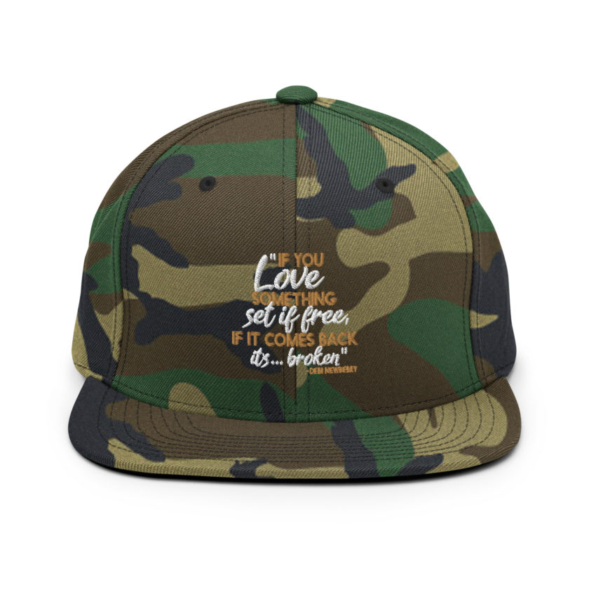 If you love something set it free, if it comes back it's...broken. -Debi Newberry, Grosse Point Blank Snapback Hat - Image 12