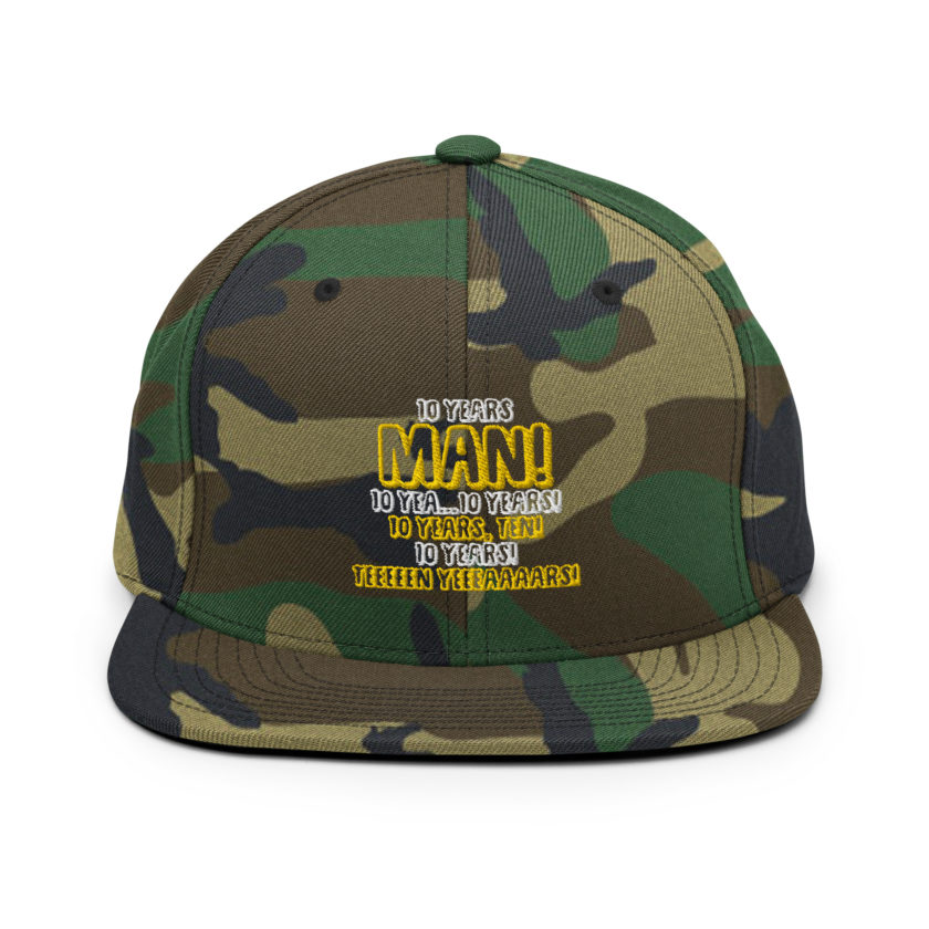 10 years man! 10 yea...10 years! 10 years, TEN! 10 YEARS! 10 years... -Paul Spericki, Grosse Point Blank Snapback Hat - Image 12