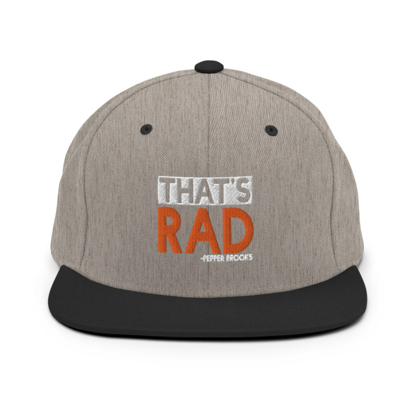 That's Rad -Pepper Brooks, Dodgeball Snapback Hat - Image 15