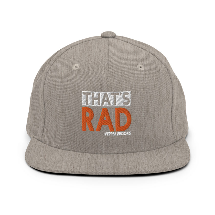 That's Rad -Pepper Brooks, Dodgeball Snapback Hat - Image 18