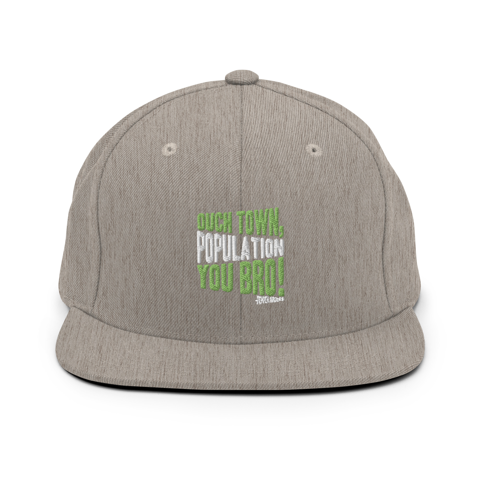 Ouch town, population you Bro! -Pepper Brooks, Dodgeball Snapback Hat - Image 18