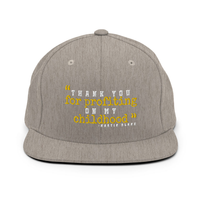 Thank you for profiting on my childhood -Martin Blank, Grosse Point Blank Snapback Hat - Image 18
