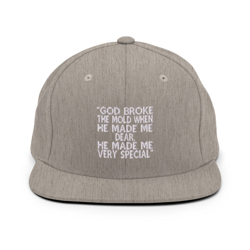 God broke the mold when he made me dear, he made me very special. -Mrs. Doubtfire Snapback Hat - Image 18