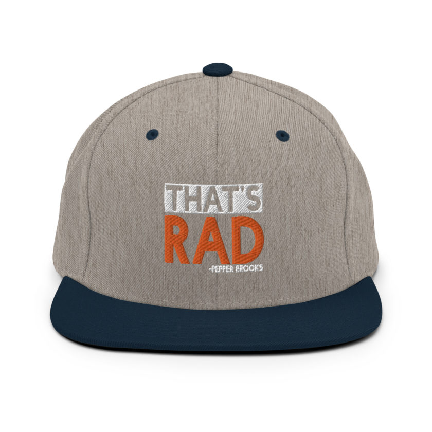 That's Rad -Pepper Brooks, Dodgeball Snapback Hat - Image 16