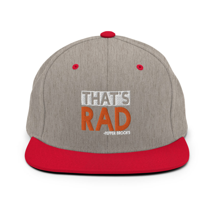 That's Rad -Pepper Brooks, Dodgeball Snapback Hat - Image 17