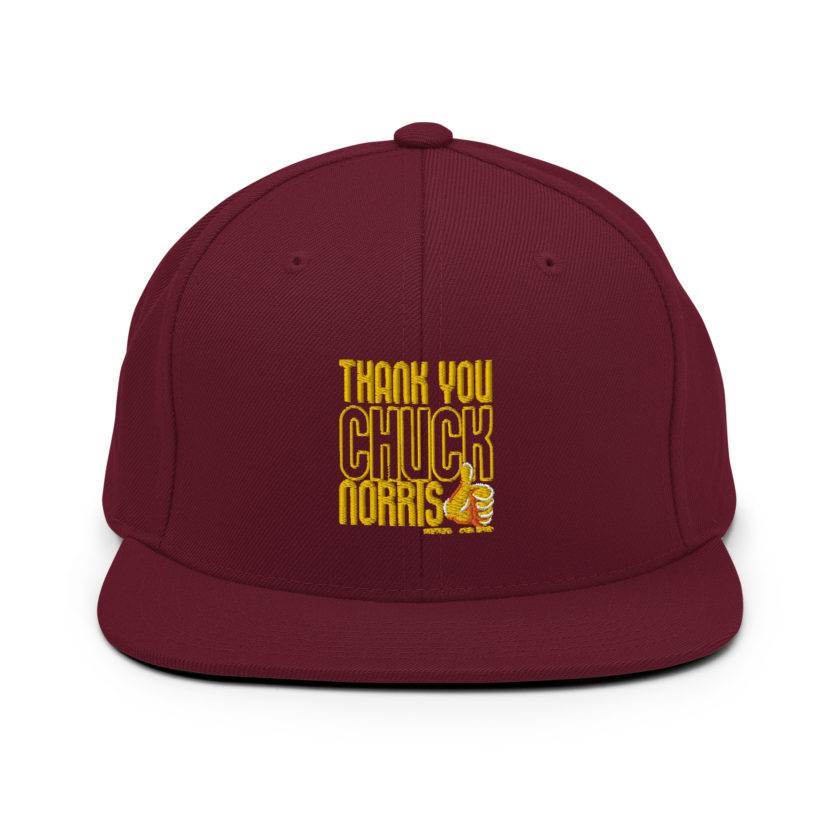 Thank you Chuck Norris. -Peter LaFleur, Dodgeball Snapback Hat - Image 6
