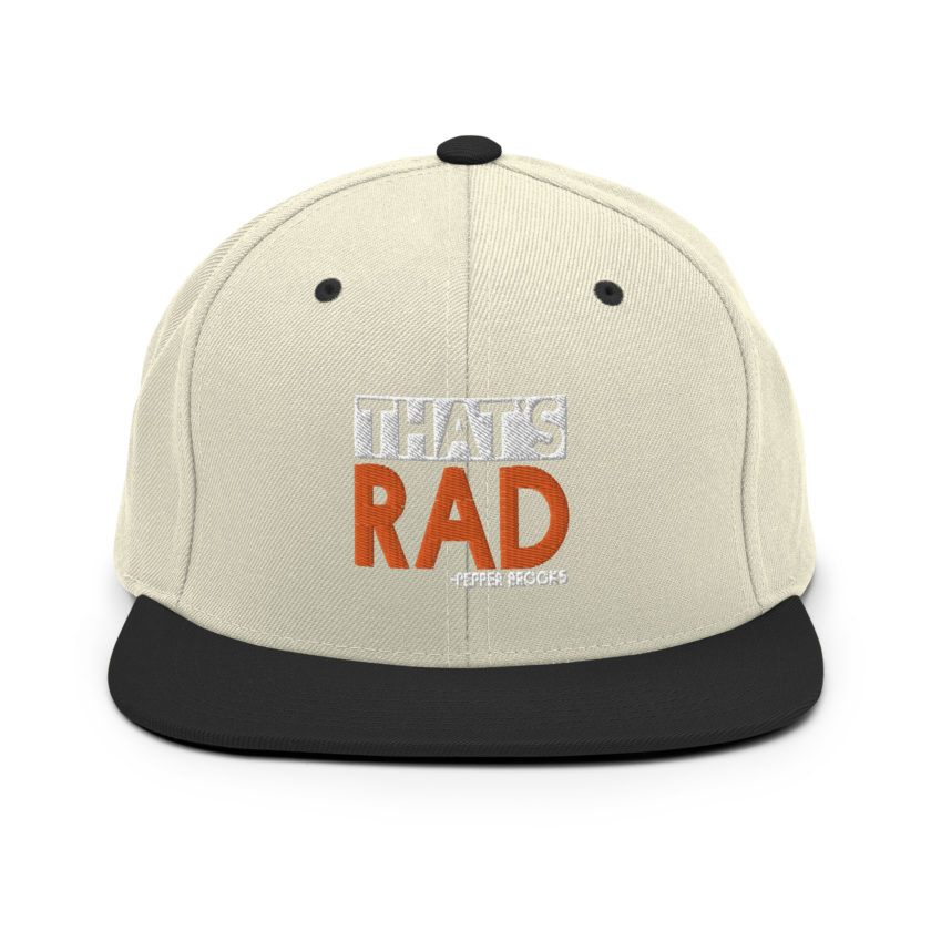 That's Rad -Pepper Brooks, Dodgeball Snapback Hat - Image 19