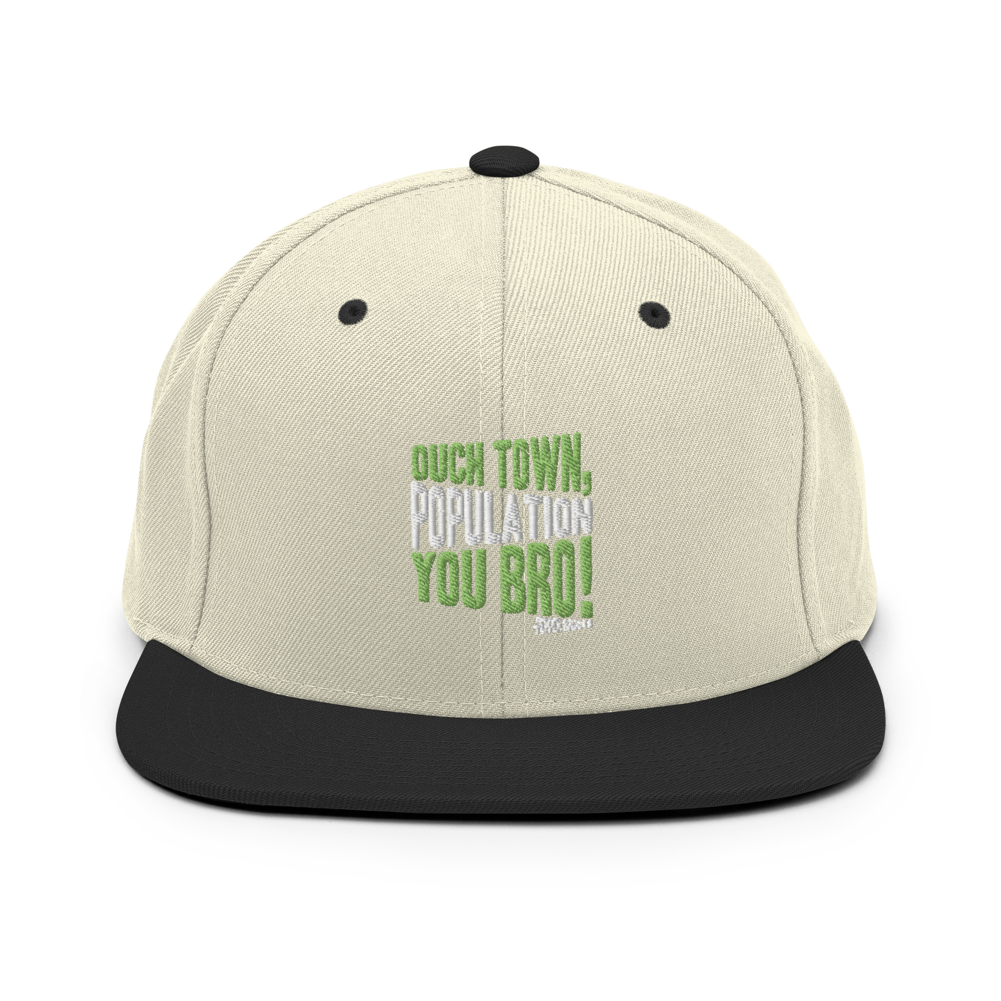 Ouch town, population you Bro! -Pepper Brooks, Dodgeball Snapback Hat - Image 19