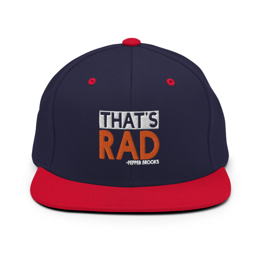 That's Rad -Pepper Brooks, Dodgeball Snapback Hat - Image 10