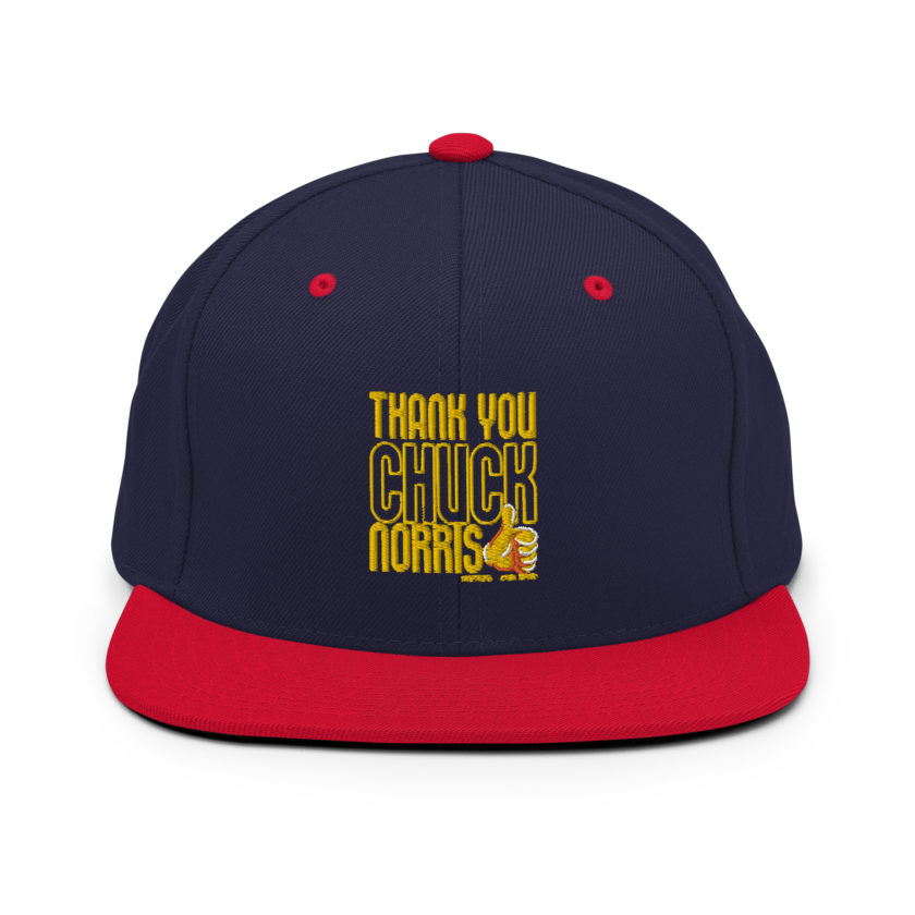 Thank you Chuck Norris. -Peter LaFleur, Dodgeball Snapback Hat - Image 9