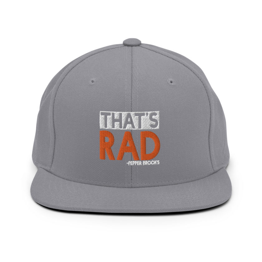That's Rad -Pepper Brooks, Dodgeball Snapback Hat - Image 14