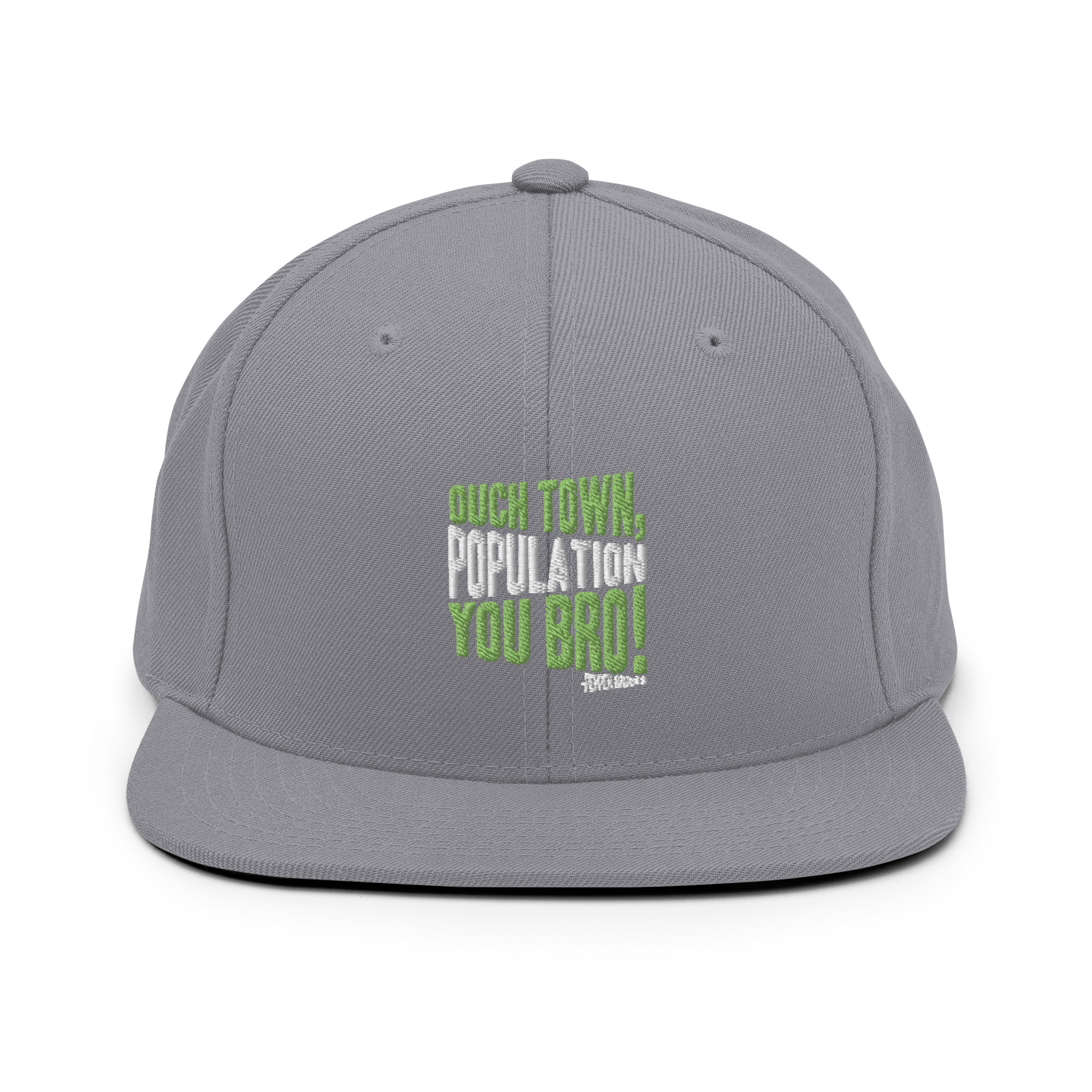 Ouch town, population you Bro! -Pepper Brooks, Dodgeball Snapback Hat - Image 14