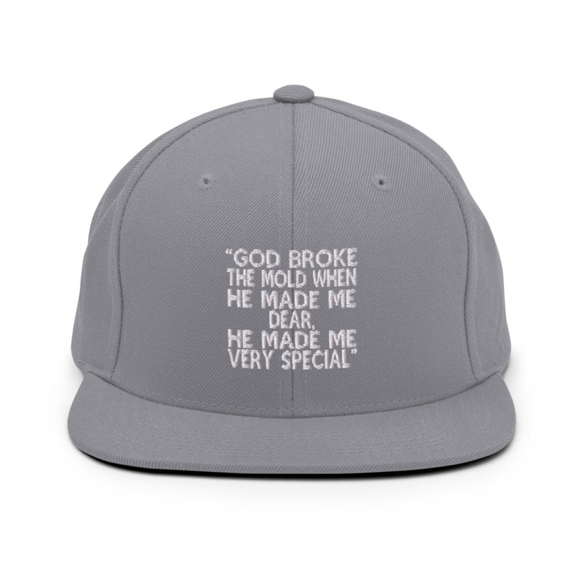 God broke the mold when he made me dear, he made me very special. -Mrs. Doubtfire Snapback Hat - Image 14