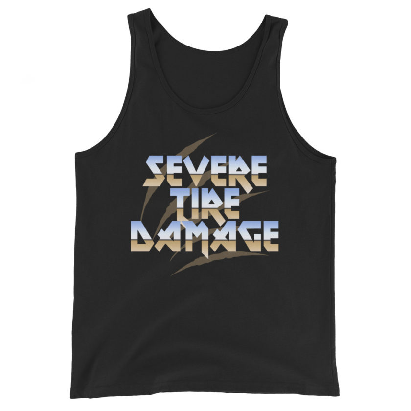 Severe Tire Damage -Mrs. Doubtfire Unisex Tank Top - Image 2