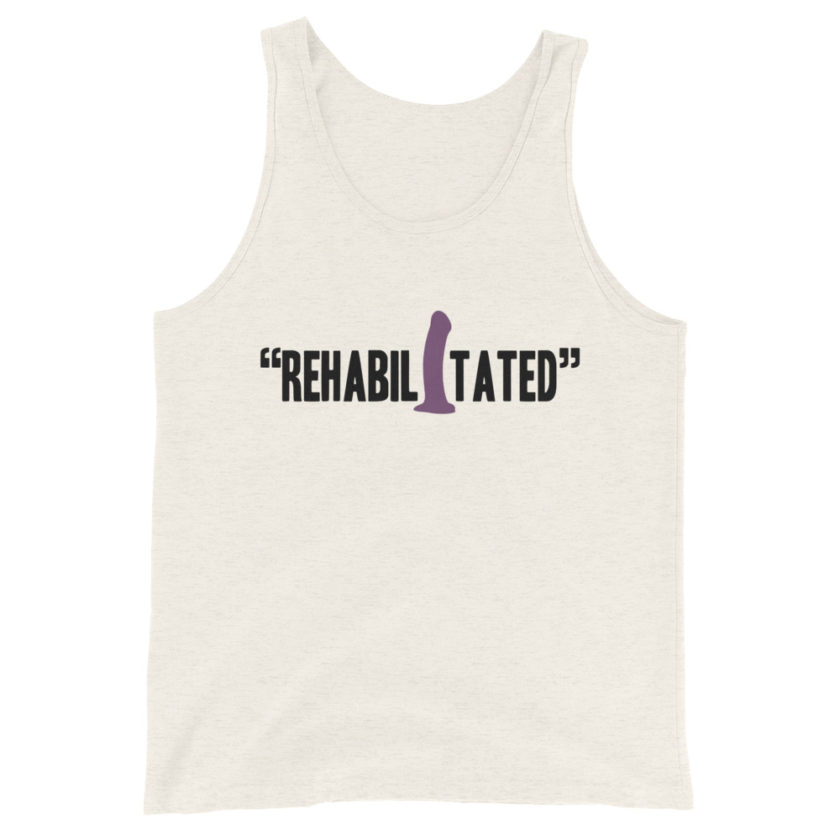 Rehabilitated -Idiocracy Unisex Tank Top - Image 4