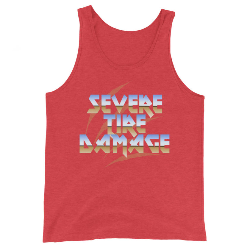 Severe Tire Damage -Mrs. Doubtfire Unisex Tank Top - Image 7