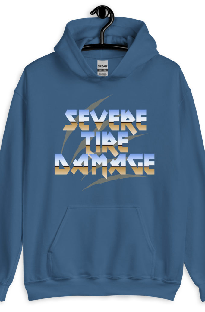 Severe Tire Damage -Mrs. Doubtfire Unisex Hoodie