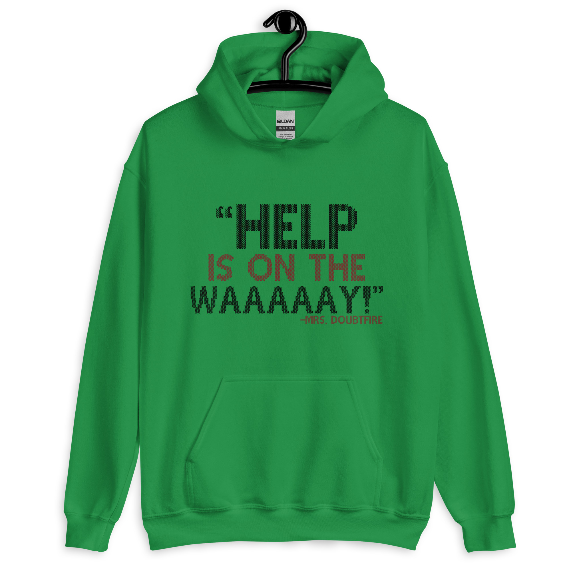 Help is on the waaaaay! -Mrs. Doubtfire Unisex Hoodie - Image 4