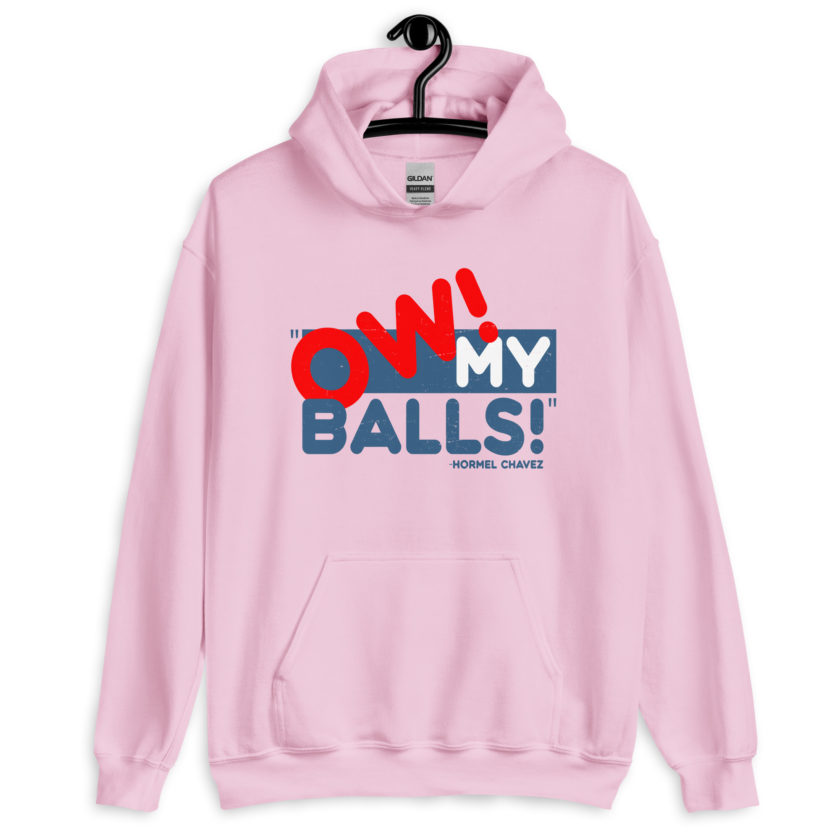 Ow my Balls! -Hormel Chavez, Idiocracy Unisex Hoodie - Image 6