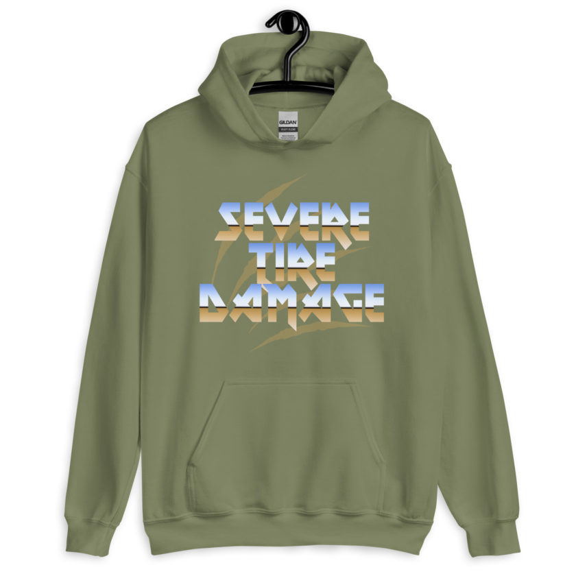 Severe Tire Damage -Mrs. Doubtfire Unisex Hoodie - Image 8