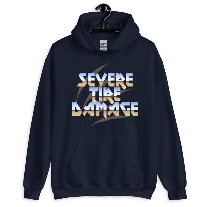 Severe Tire Damage -Mrs. Doubtfire Unisex Hoodie - Image 3