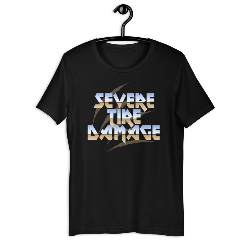 Severe Tire Damage -Mrs. Doubtfire Unisex t-shirt - Image 2