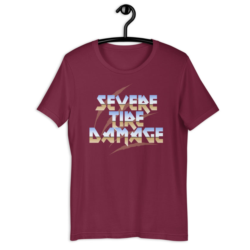Severe Tire Damage -Mrs. Doubtfire Unisex t-shirt - Image 5