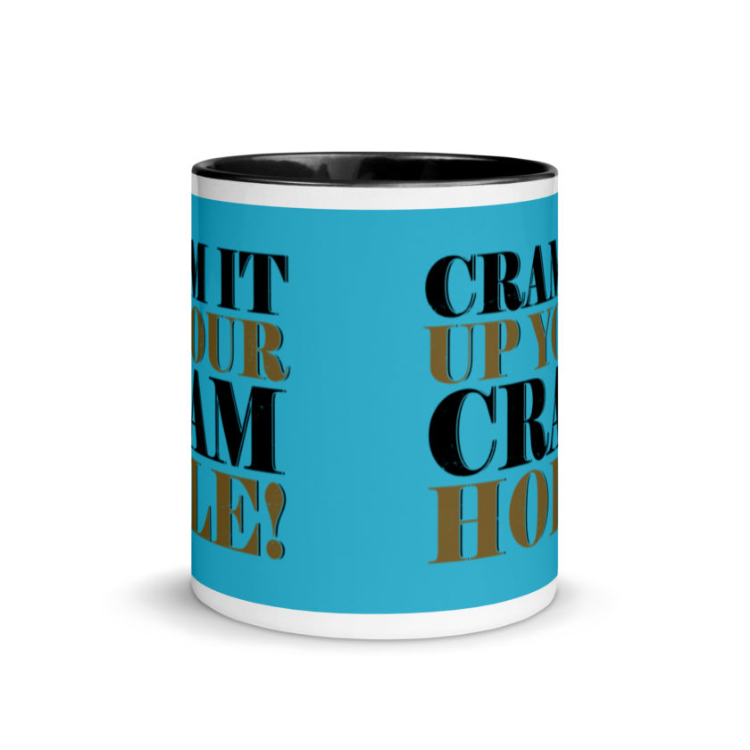 Cram it up your cram hole! - Dodgeball Mug with Color Inside - Image 3