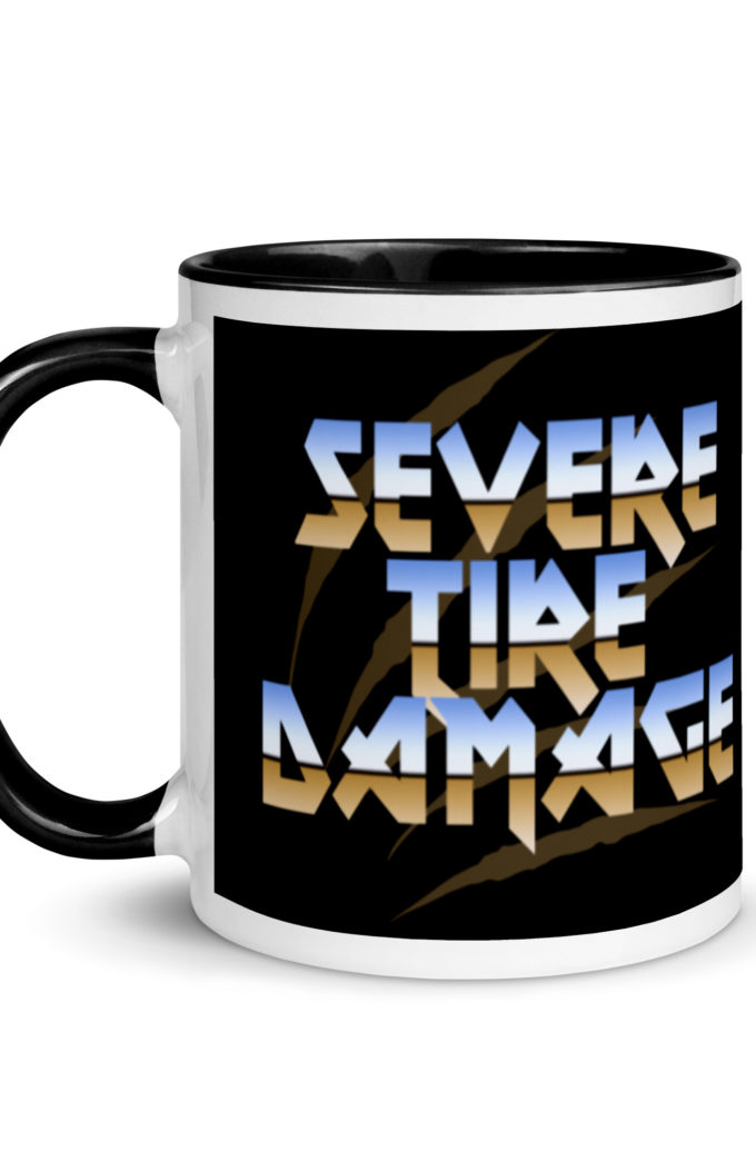 Severe Tire Damage -Mrs. Doubtfire Mug with Color Inside