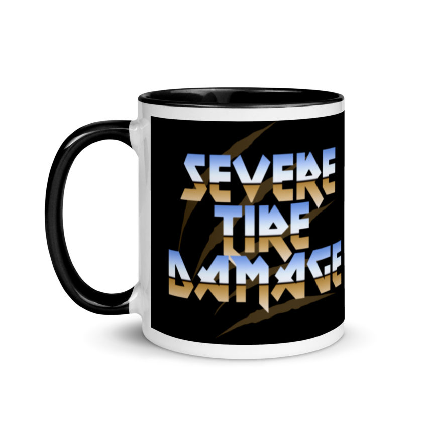 Severe Tire Damage -Mrs. Doubtfire Mug with Color Inside