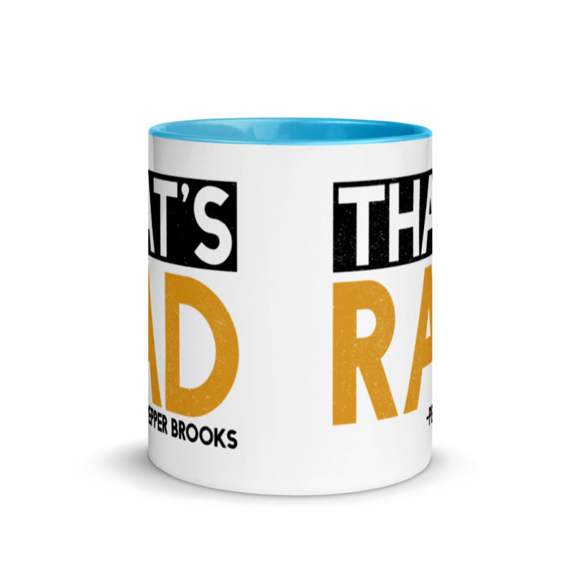 That's Rad -Pepper Brooks, Dodgeball Mug with Color Inside - Image 11