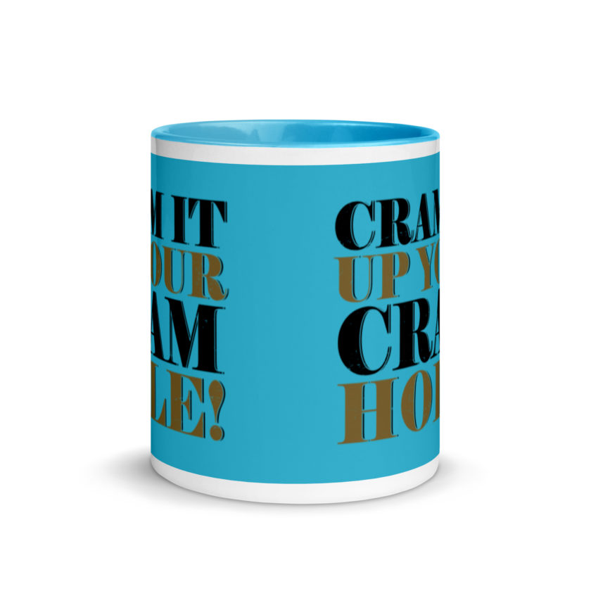 Cram it up your cram hole! - Dodgeball Mug with Color Inside - Image 12
