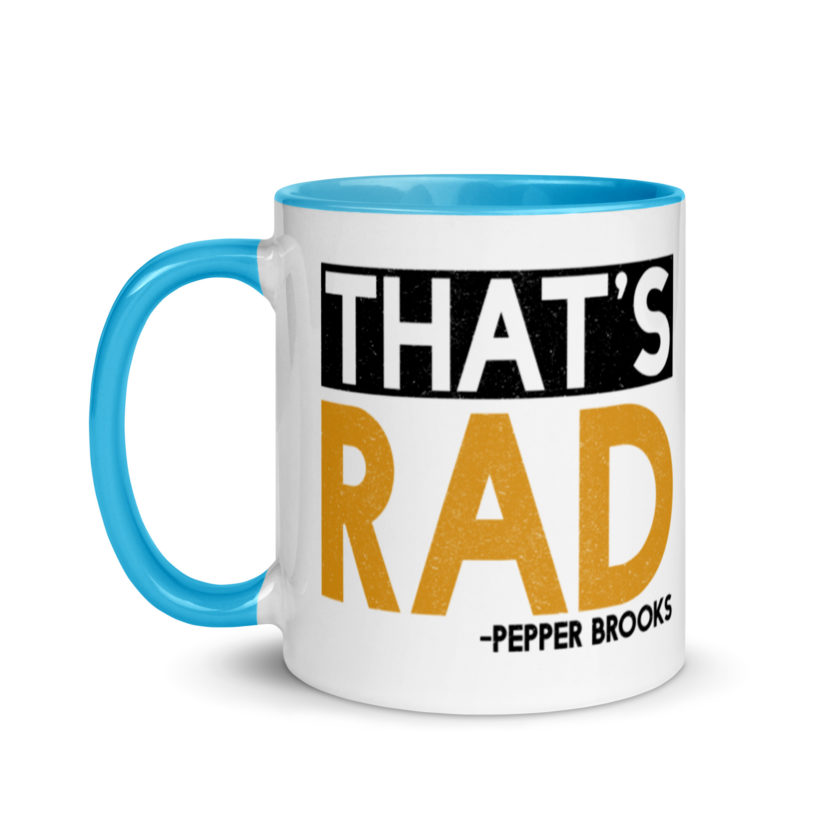 That's Rad -Pepper Brooks, Dodgeball Mug with Color Inside - Image 12